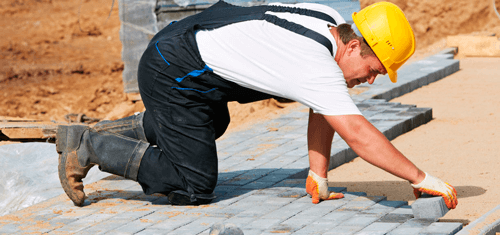 brick paver installation